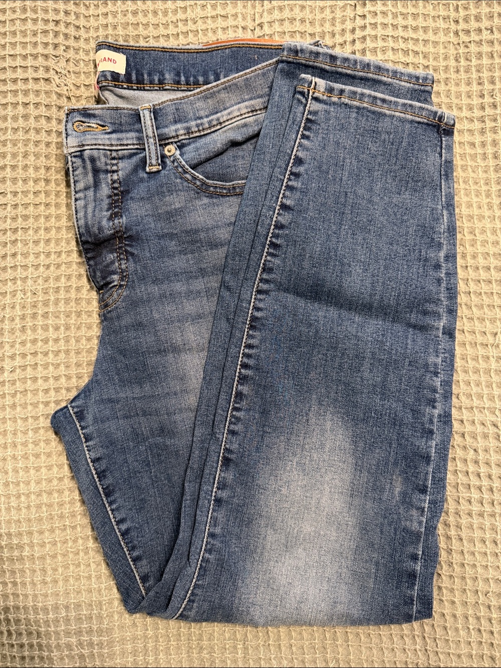 Lucky Brand Women's Medium Blue Skinny Jeans Size 12/31 Ankle